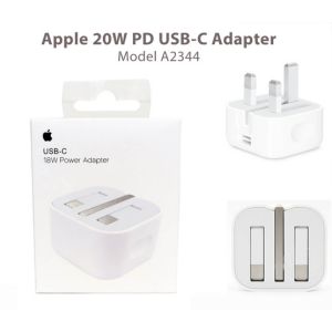 آداپتور شارژر اصلی اپل Apple A2344 MUVT3B/A Charger توان 20 وات