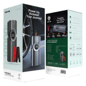 پاوربانک 10000 و کمپرسور باد و جامپ استارتر خودرو گرین لاین Green Lion Portable Jump Starter